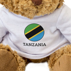 TANZANIA FLAG ROUNDEL - Teddy Bear - Cute Cuddly Soft - Gift Present