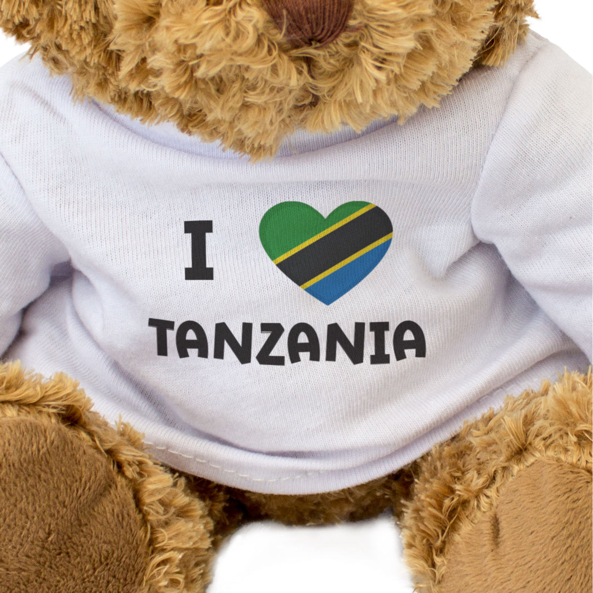 I Love Tanzania Flag - Teddy Bear