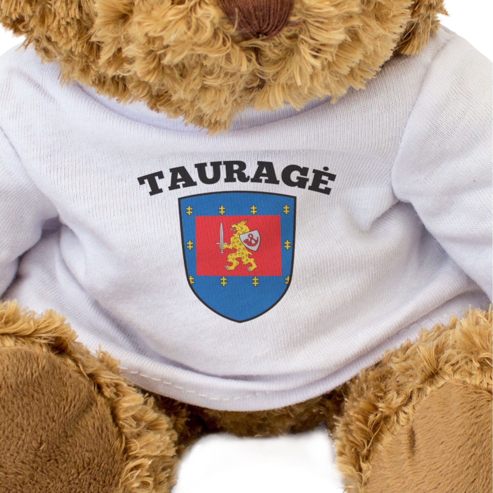 TAURAGĖ FLAG - Teddy Bear - Cute Cuddly Soft Adorable - Lithuania Gift Present