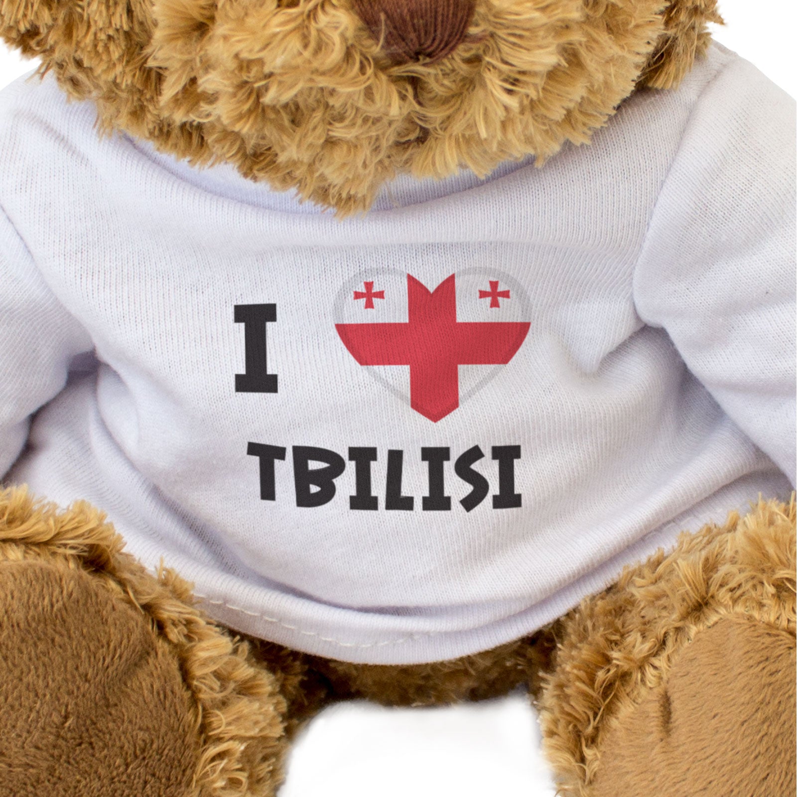 I LOVE TBILISI (GEORGIA FLAG) - Teddy Bear - Cute Cuddly - Gift Present