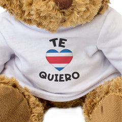 TE QUIERO (COSTA RICA FLAG) - Teddy Bear - I Love You - Romantic Gift Present