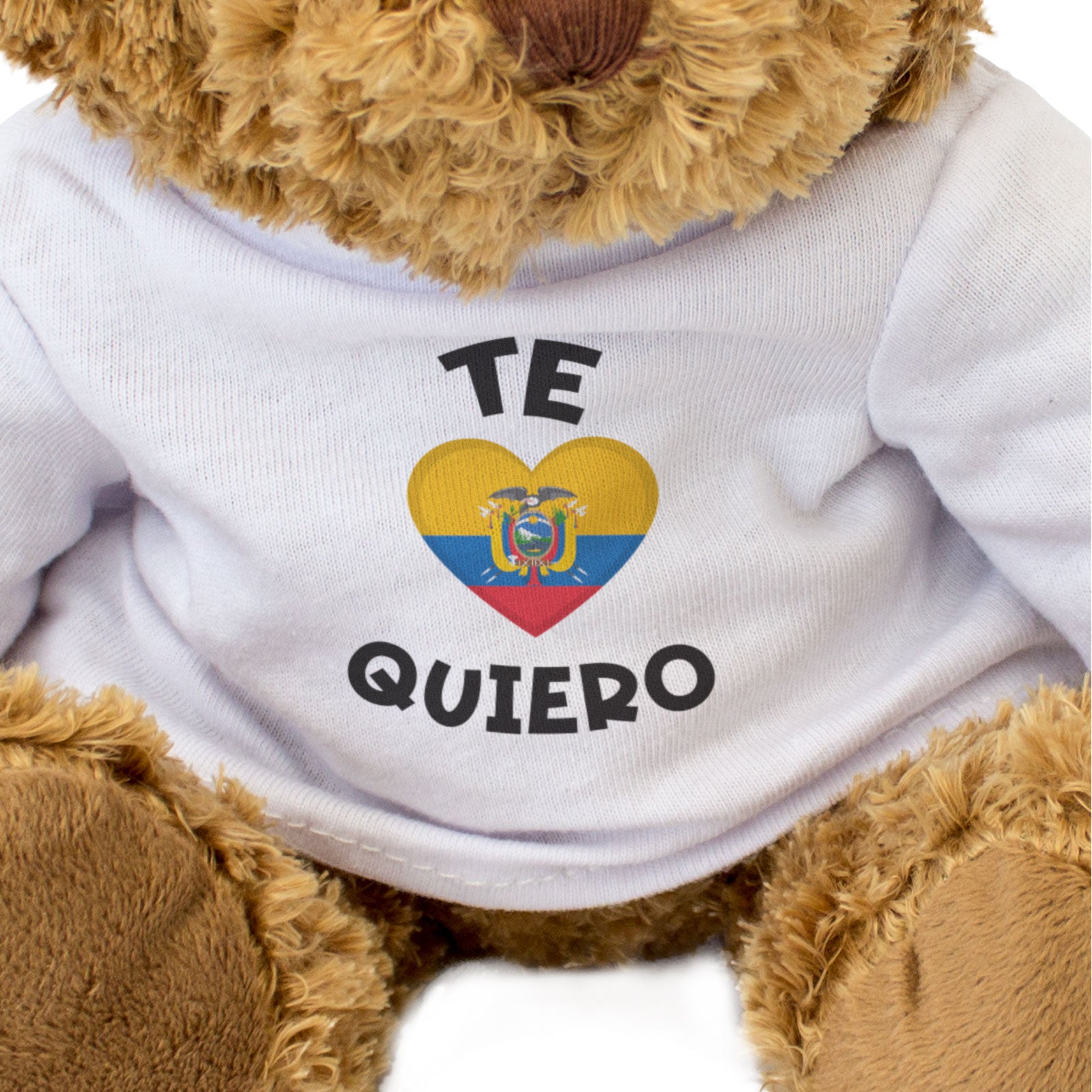 TE QUIERO (ECUADOR FLAG) - Teddy Bear - I Love You - Cute Romantic Gift Present