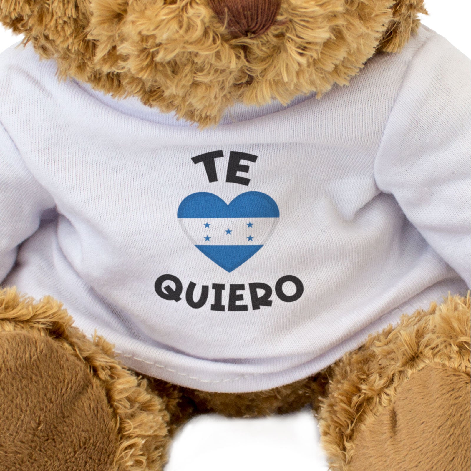 TE QUIERO (HONDURAS FLAG) - Teddy Bear - I Love You - Cute Romantic Gift Present