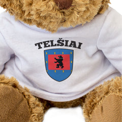 TELŠIAI FLAG - Teddy Bear - Cute Cuddly Soft Adorable - Lithuania Gift Present