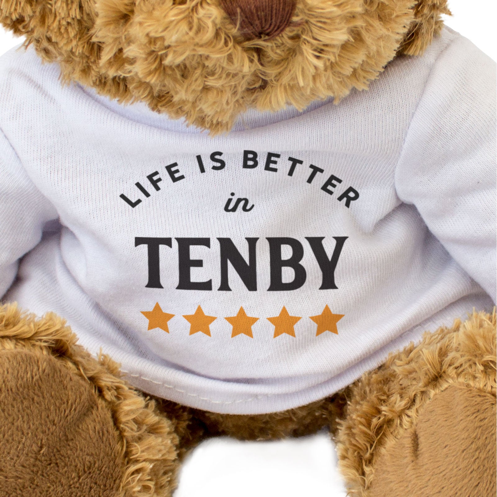 LIFE IS BETTER IN TENBY - Teddy Bear - Cute Funny Wales Souvenir Gift Present