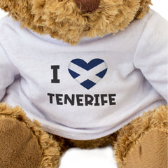 I LOVE TENERIFE FLAG - Teddy Bear - Cute Cuddly Soft - Spain Gift Present