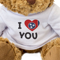 I LOVE YOU (TENNESSEE FLAG) - Teddy Bear - Cute - Romantic Partner Gift Present