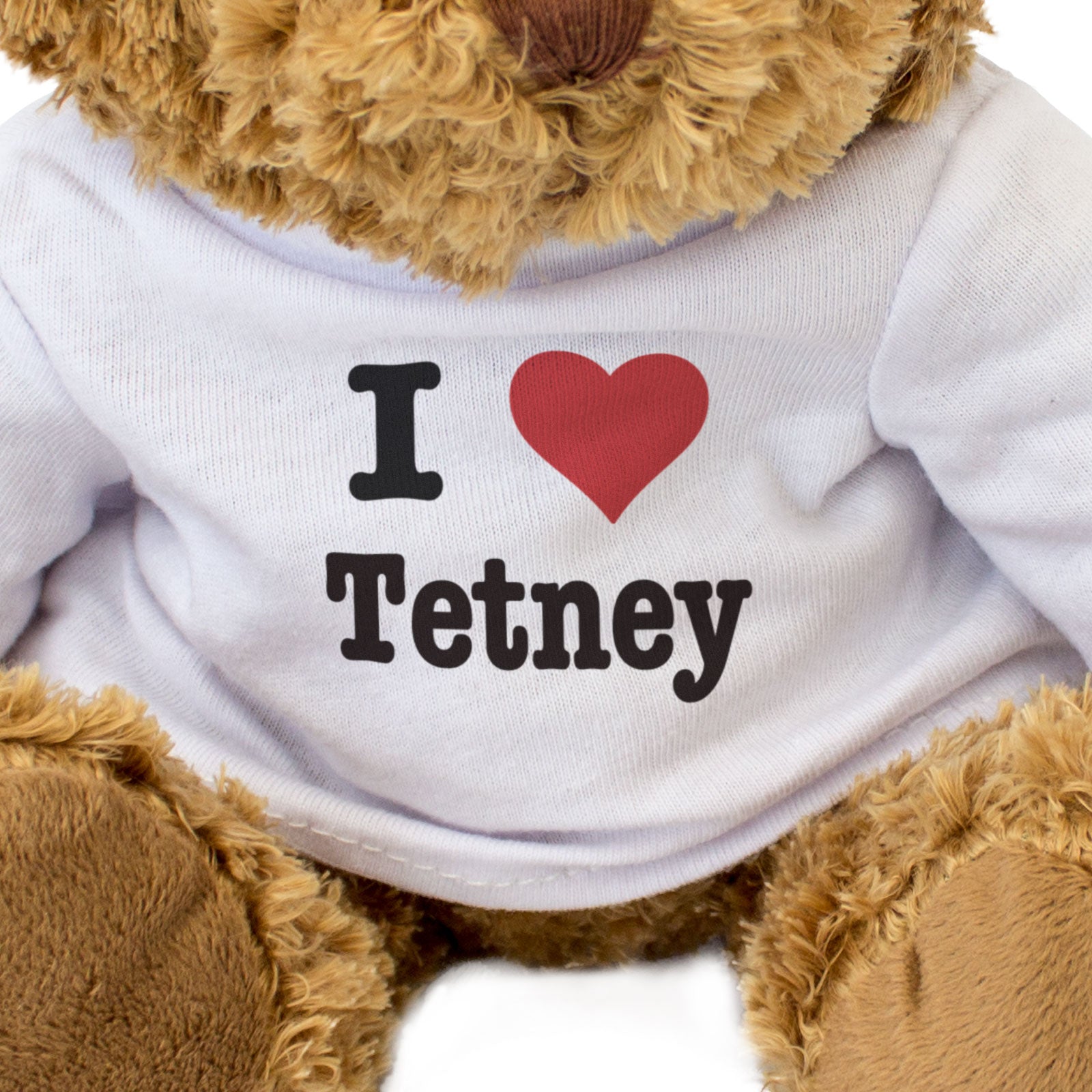 I LOVE TETNEY - Teddy Bear - Cute Cuddly - Funny Lincolnshire Gift Present