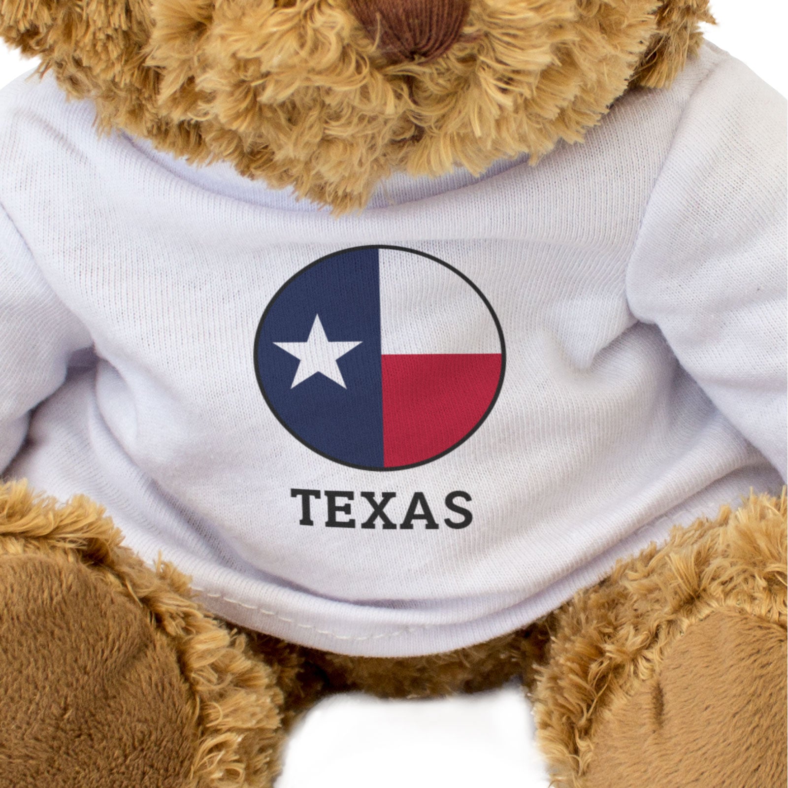 TEXAS FLAG ROUNDEL - Teddy Bear - Cute Cuddly Soft - USA Gift Present