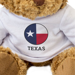 TEXAS FLAG ROUNDEL - Teddy Bear - Cute Cuddly Soft - USA Gift Present