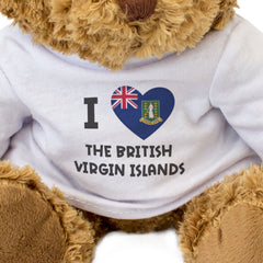 I LOVE THE BRITISH VIRGIN ISLANDS FLAG - Teddy Bear - Cute - Funny Gift Present