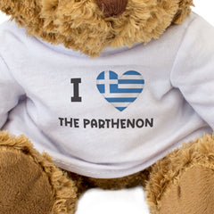 I LOVE THE PARTHENON (GREECE FLAG) - Teddy Bear - Cute Souvenir Gift Present