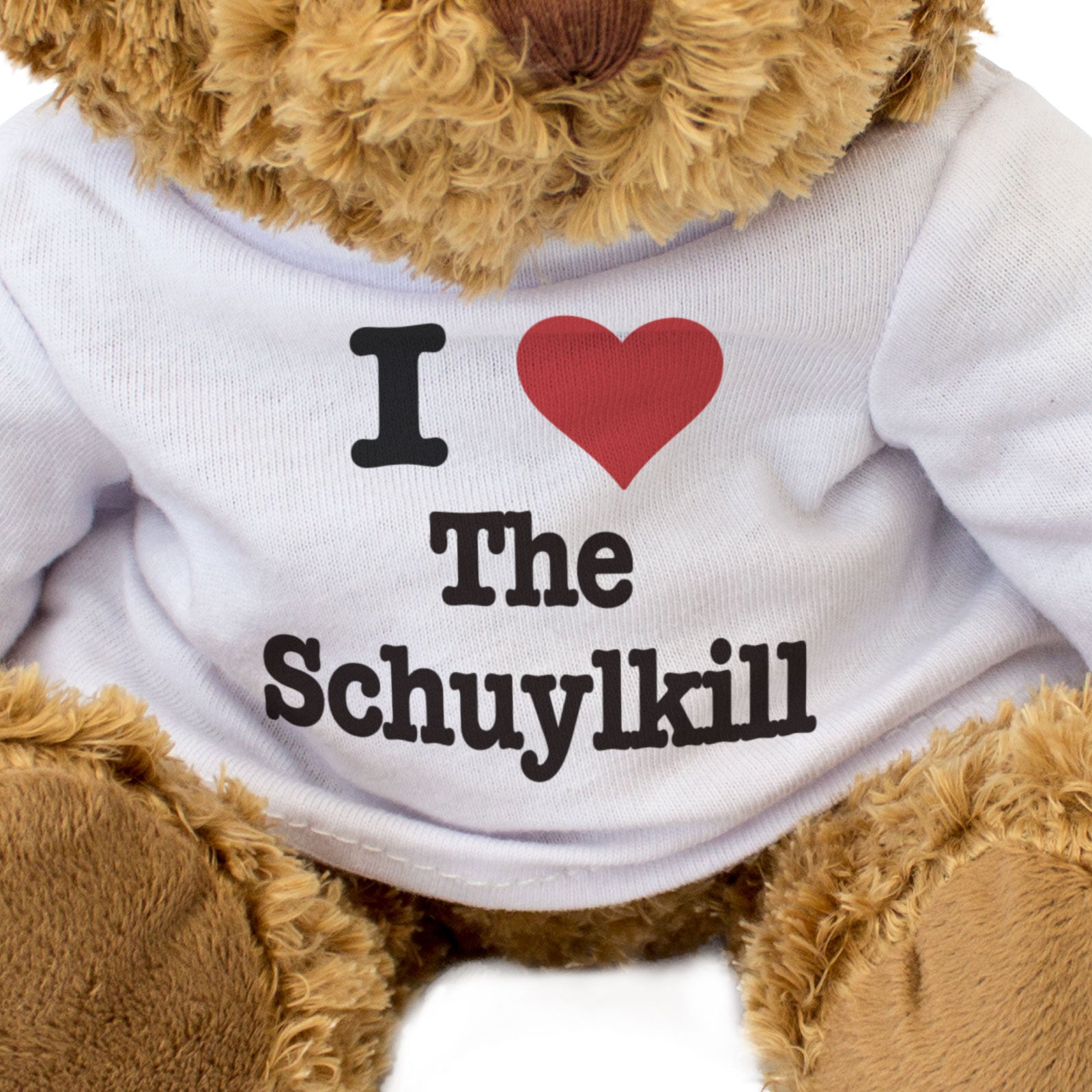 I LOVE THE SCHUYLKILL - Teddy Bear - Cute Cuddly - Philadelphia Gift Present