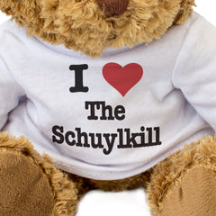 I LOVE THE SCHUYLKILL - Teddy Bear - Cute Cuddly - Philadelphia Gift Present
