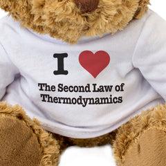I LOVE THE SECOND LAW OF THERMODYNAMICS - Teddy Bear - Cute Funny Gift Present