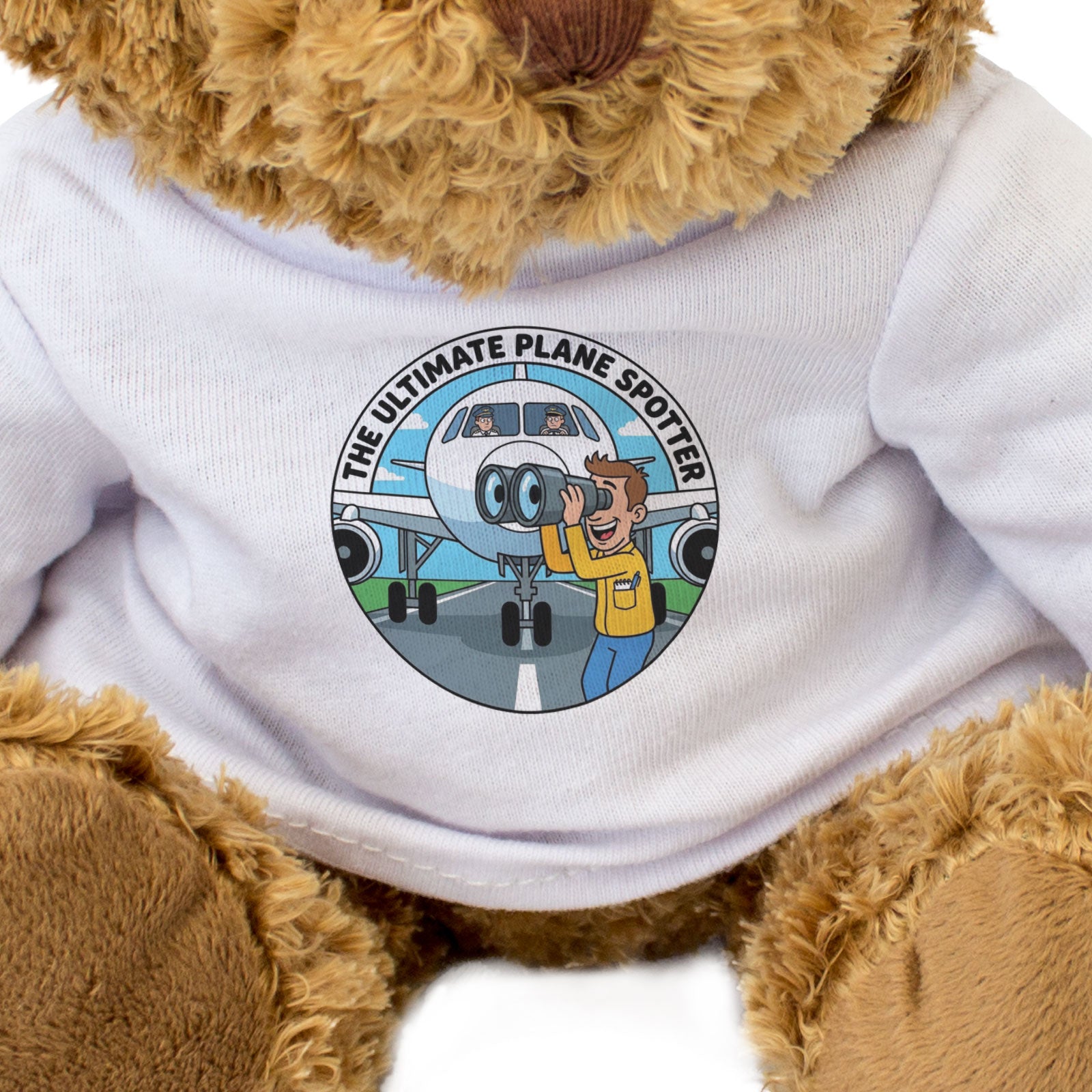 THE ULTIMATE PLANE SPOTTER - Teddy Bear - Funny Plane Spotting Gift Present