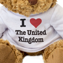 I LOVE THE UNITED KINGDOM - Teddy Bear - Cute - British Souvenir Gift Present