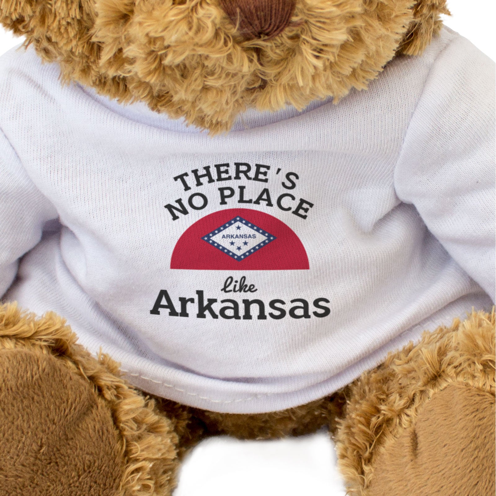THERE'S NO PLACE LIKE ARKANSAS - Teddy Bear - Cute Cuddly Soft - Gift Present