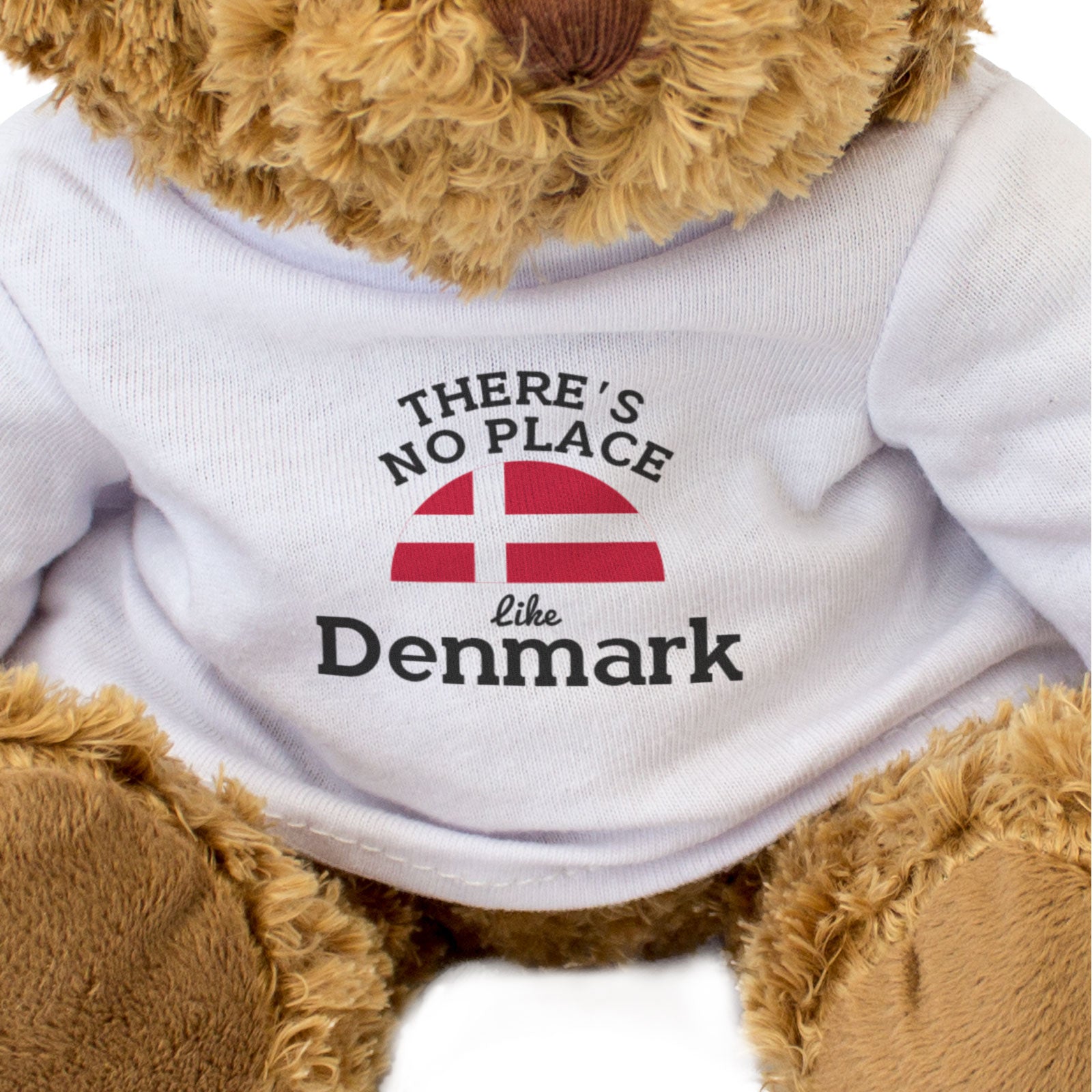 THERE'S NO PLACE LIKE DENMARK - Teddy Bear - Cute Cuddly - Danish Gift Present