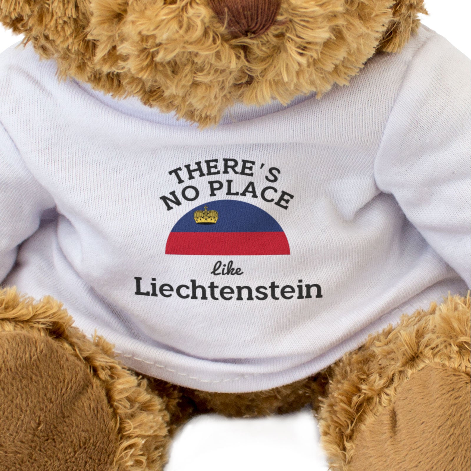 THERE'S NO PLACE LIKE LIECHTENSTEIN - Teddy Bear - Cute Cuddly - Gift Present