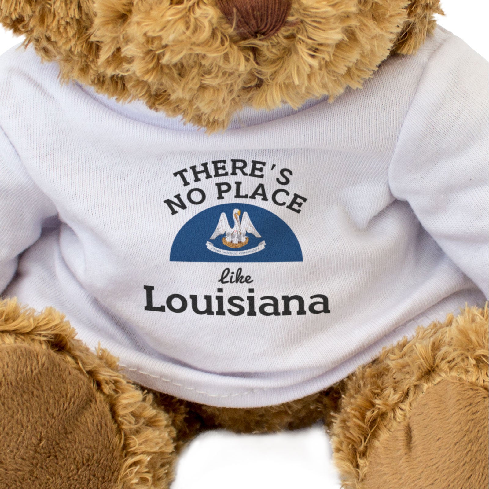 THERE'S NO PLACE LIKE LOUISIANA - Teddy Bear - Cute Cuddly Soft - Gift Present