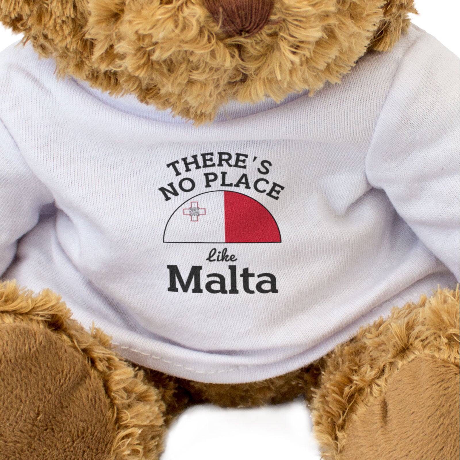 THERE'S NO PLACE LIKE MALTA - Teddy Bear - Cute Cuddly - Maltese Gift Present