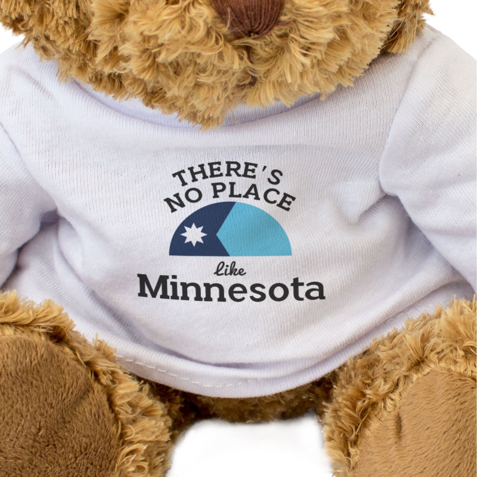 THERE'S NO PLACE LIKE MINNESOTA - Teddy Bear - Cute Cuddly Soft - Gift Present