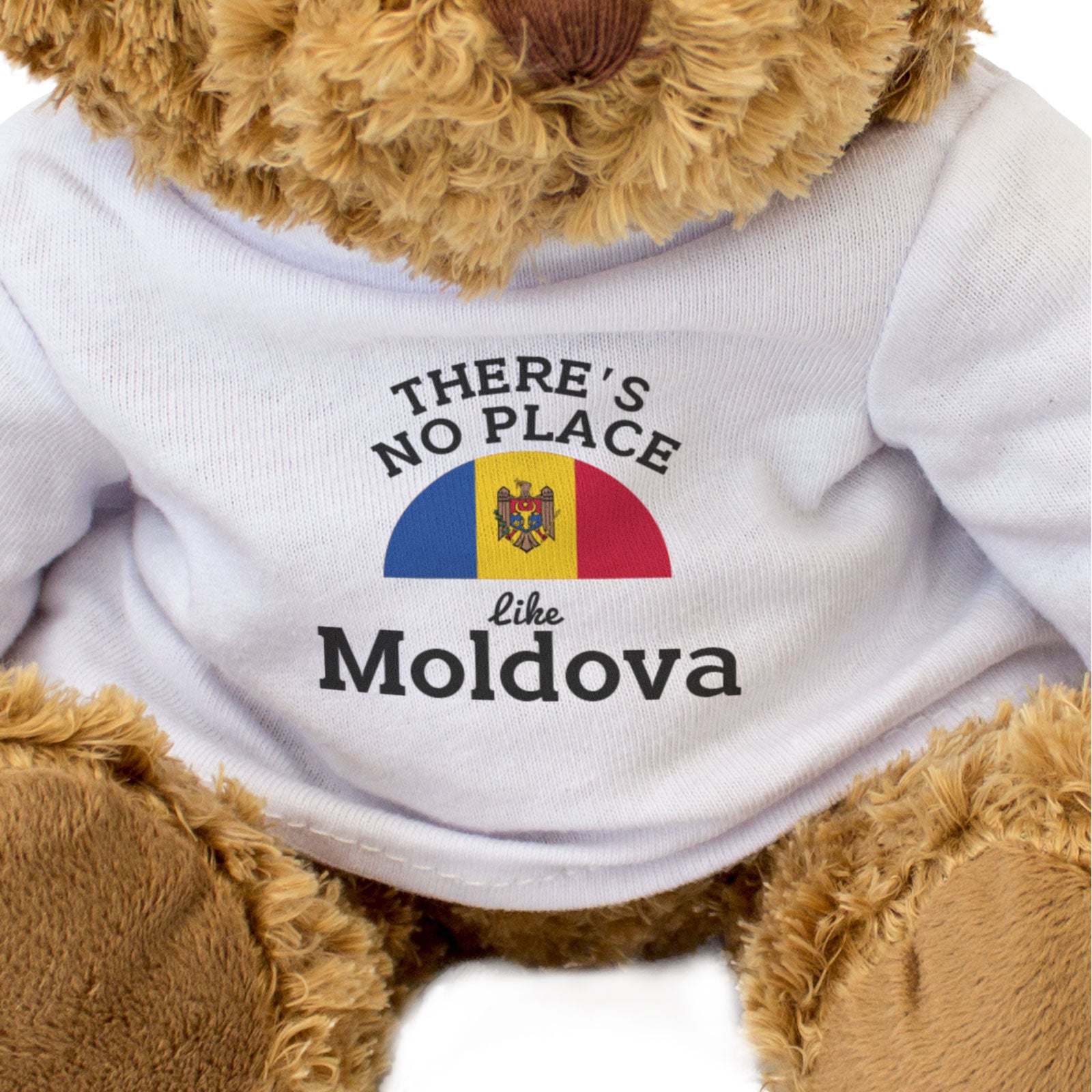 THERE'S NO PLACE LIKE MOLDOVA - Teddy Bear - Cute Cuddly Soft - Gift Present