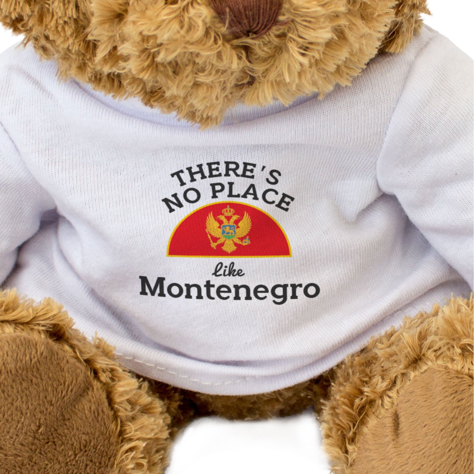 THERE'S NO PLACE LIKE MONTENEGRO - Teddy Bear - Cute Cuddly - Gift Present