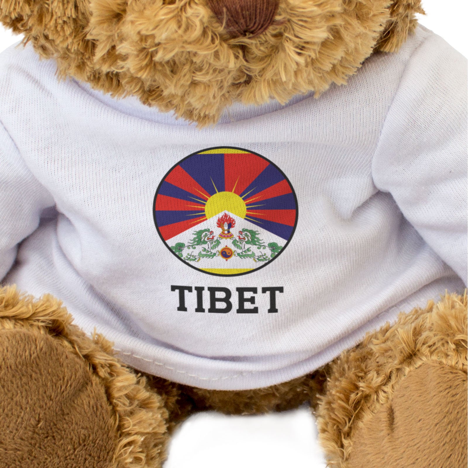 TIBET FLAG ROUNDEL - Teddy Bear - Cute Cuddly Soft Adorable - Gift Present