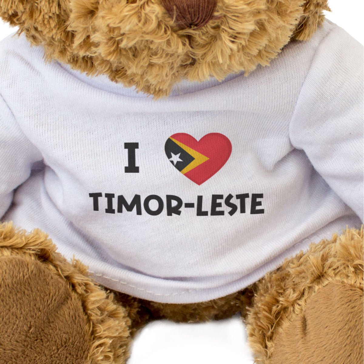 I Love Timor-Leste Flag - Teddy Bear - East Timor Fan Gift Present