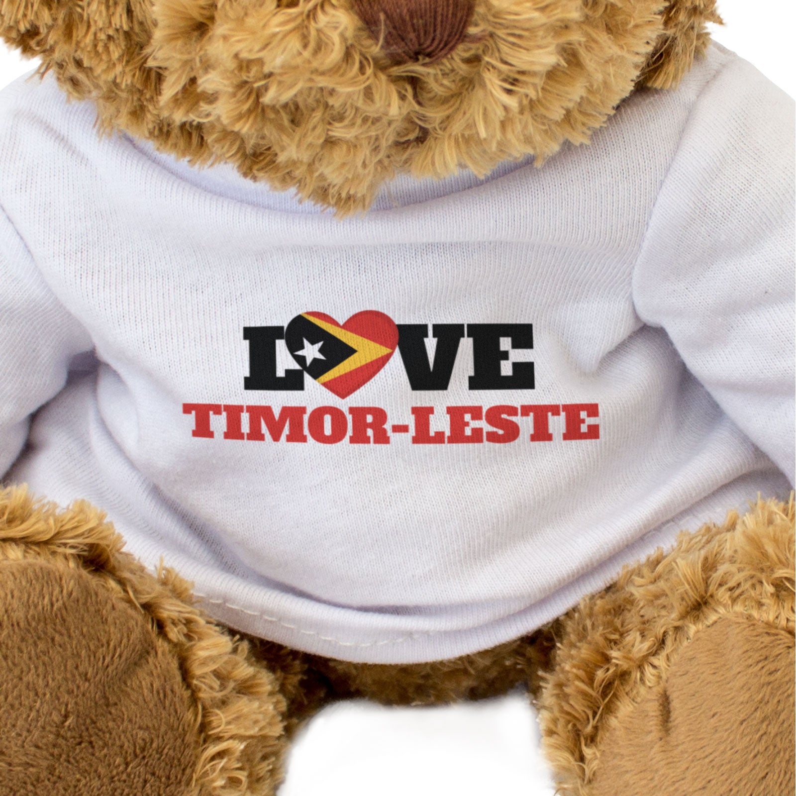 LOVE TIMOR-LESTE (FLAG HEART) - Teddy Bear - Cute Funny - Souvenir Gift Present