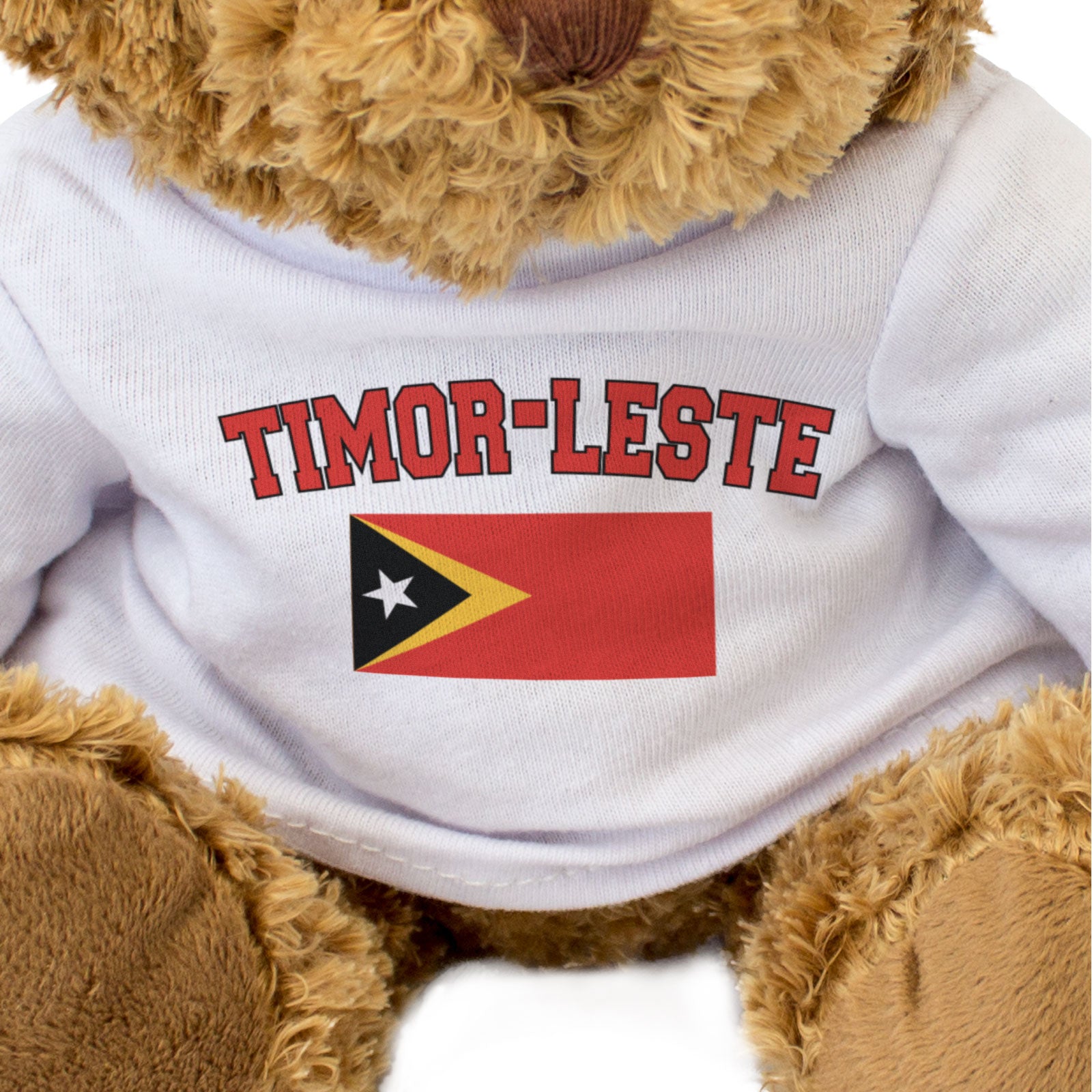 TIMOR LESTE + FLAG - Teddy Bear - Cute Cuddly Soft - Funny Souvenir Gift Present