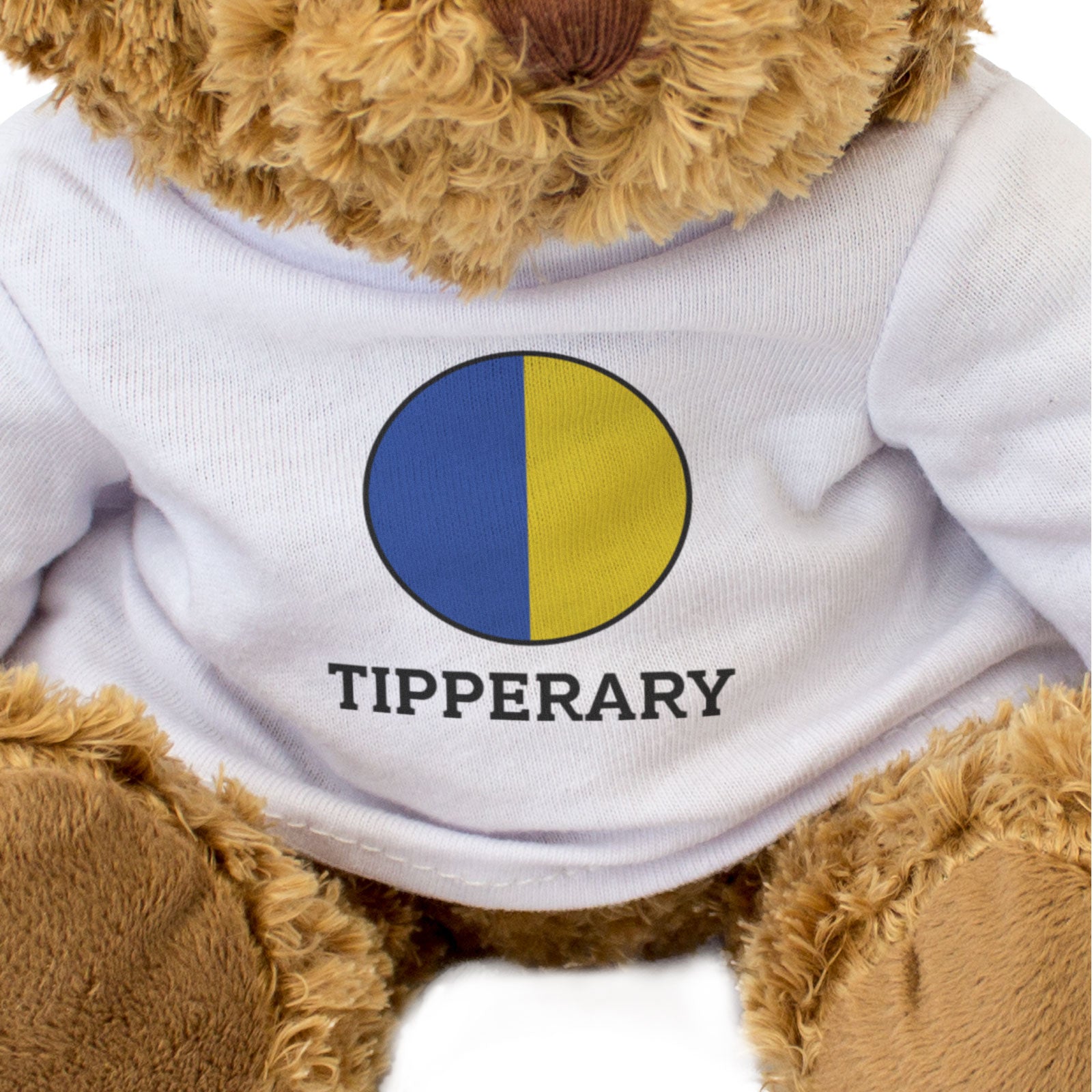 TIPPERARY COUNTY COLOURS (ROUNDEL) - Teddy Bear - Cute - Ireland Gift Present