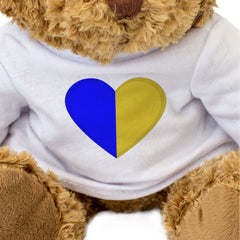 TIPPERARY COUNTY COLOURS HEART - Teddy Bear - Cute - Ireland Gift Present