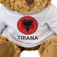 TIRANA (ALBANIA FLAG ROUNDEL) - Teddy Bear - Funny Souvenir Gift Present
