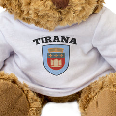 TIRANA COUNTY FLAG - Teddy Bear - Cute Cuddly Soft - Albania Gift Present