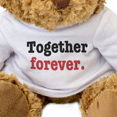 TOGETHER FOREVER - Teddy Bear - Cute Cuddly Soft - Romantic Partner Gift Present