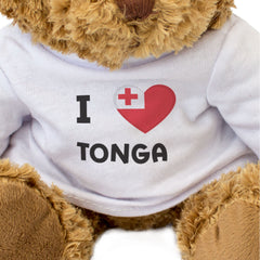 I Love Tonga Flag - Teddy Bear