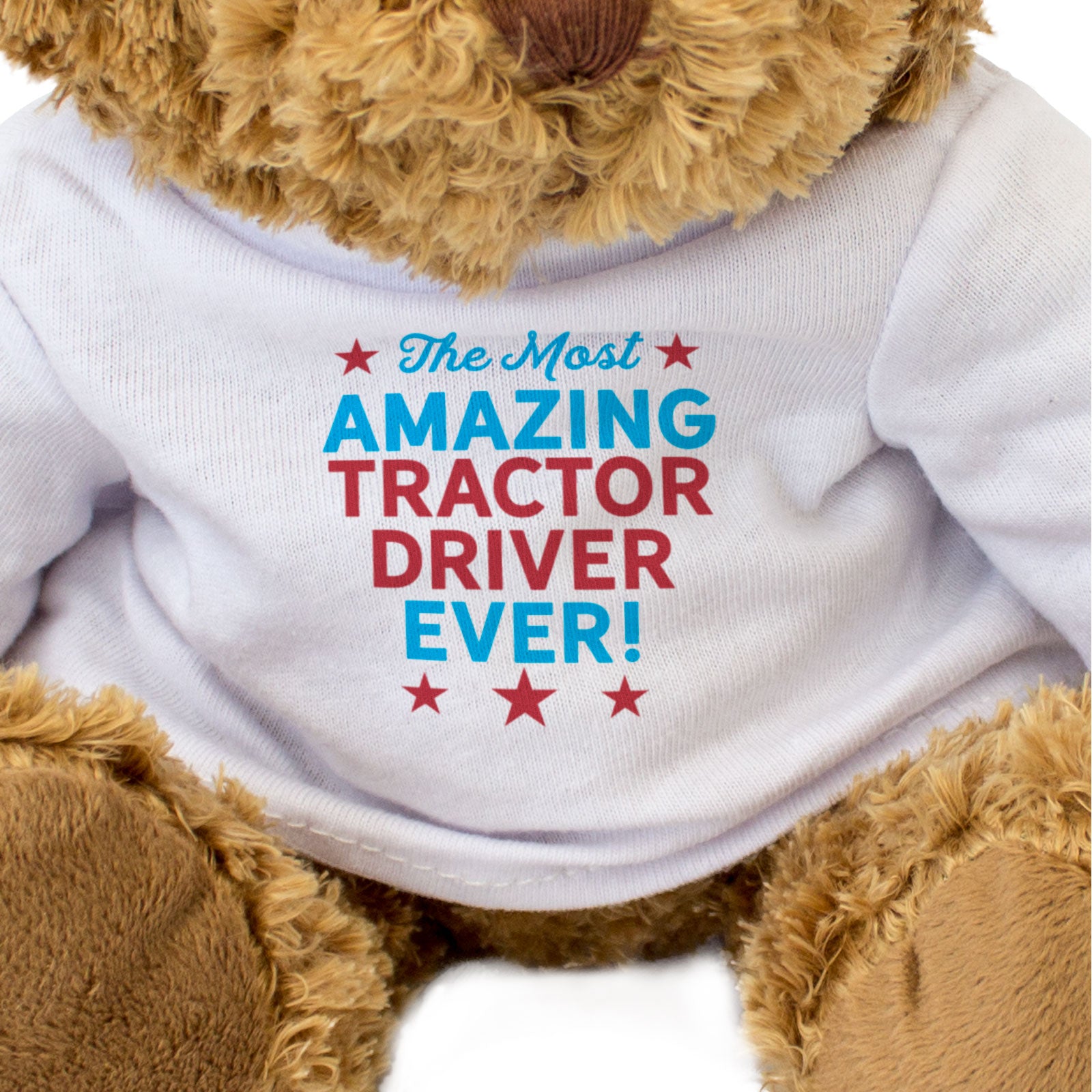 THE MOST AMAZING TRACTOR DRIVER EVER - Teddy Bear - Cute Funny Gift Present