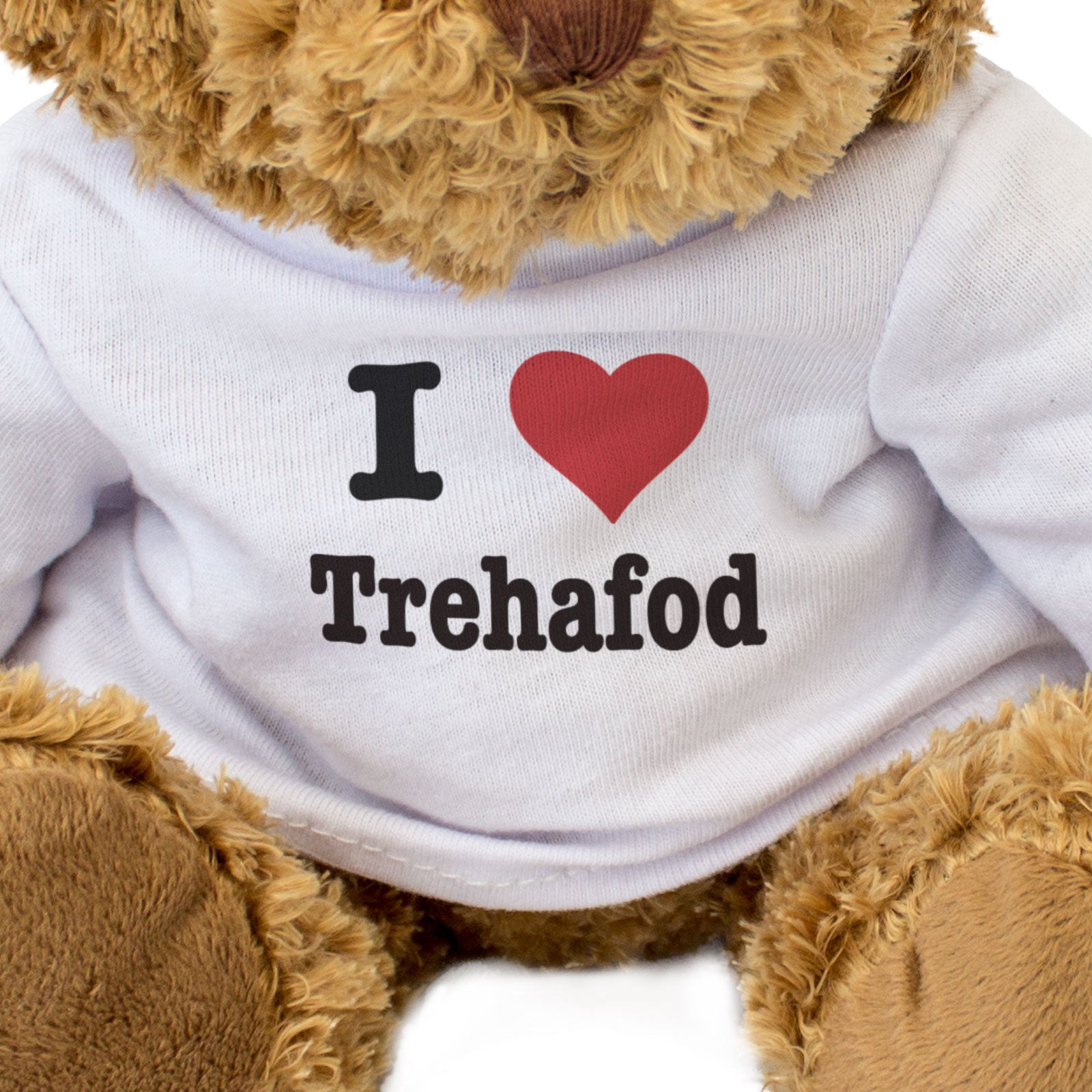 I LOVE TREHAFOD - Teddy Bear - Cute Cuddly - Funny Wales Souvenir Gift Present