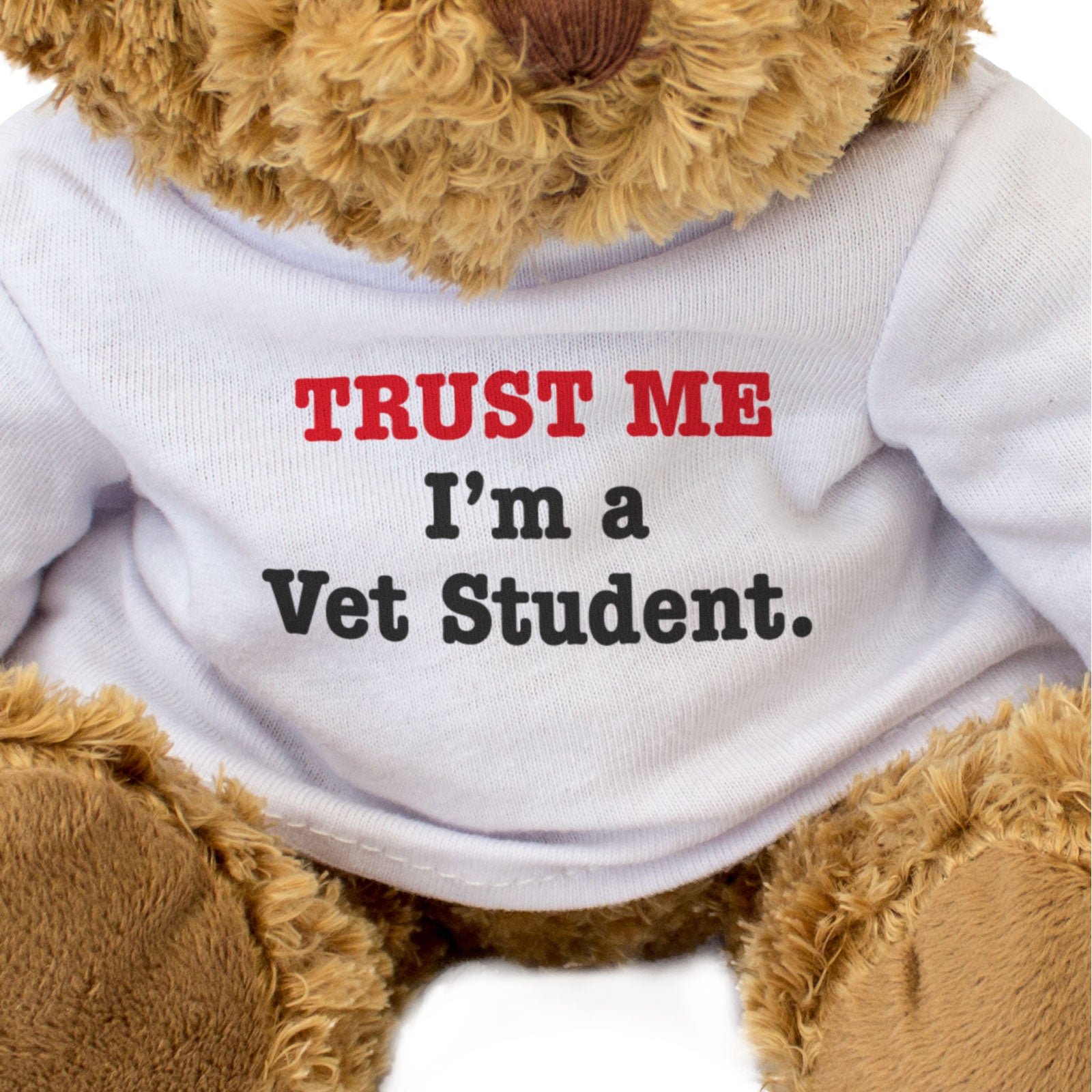 TRUST ME I'M A VET STUDENT - Teddy Bear - Cute Funny Soft Adorable - Gift Present