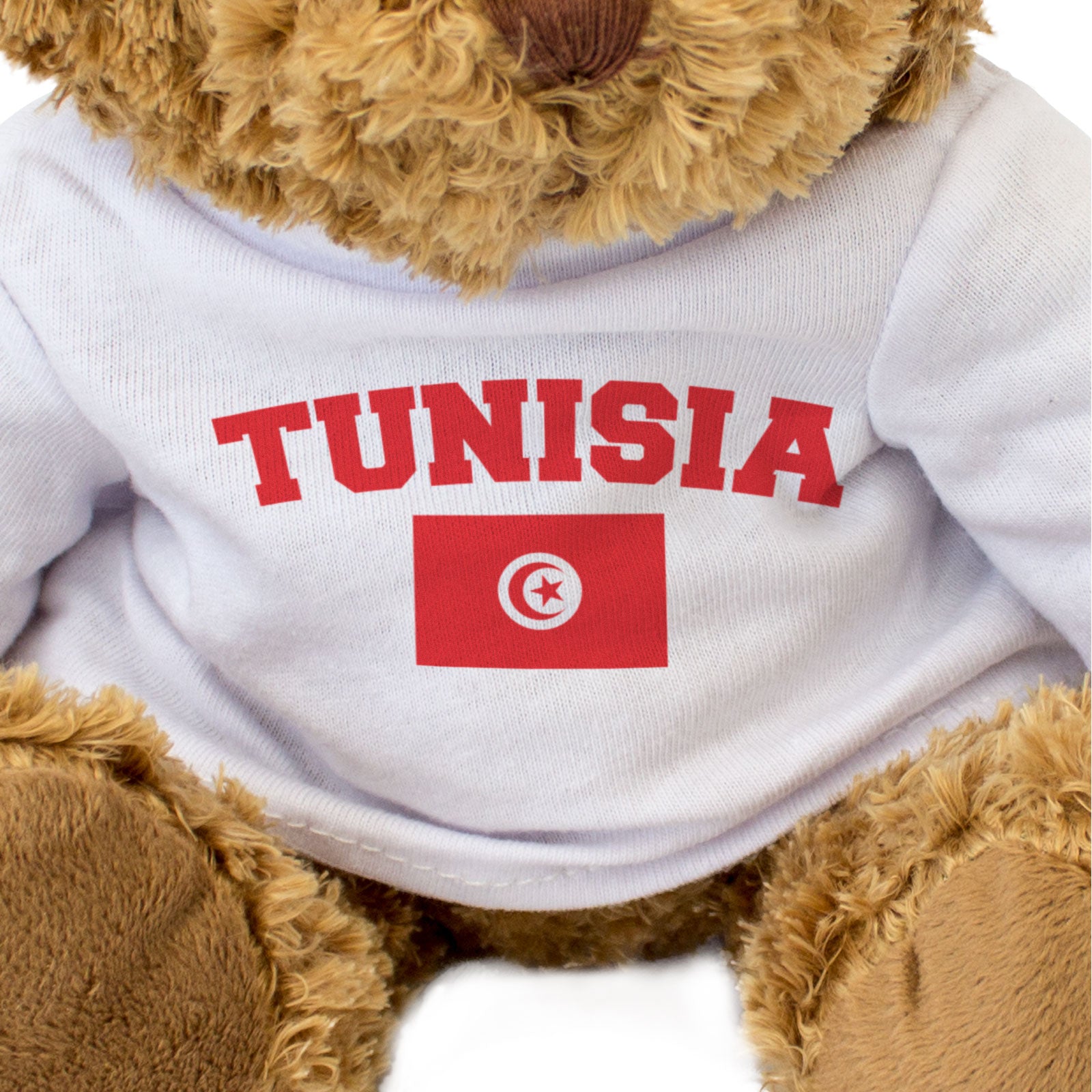 TUNISIA + FLAG - Teddy Bear - Cute Funny Soft - Tunisian Souvenir Gift Present