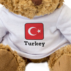 TURKEY FLAG SQUARE - Teddy Bear - Cute Funny - Turkish Souvenir Gift Present