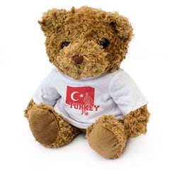 TURKEY FLAG (FOOTBALL) - Teddy Bear - Cute - Turkish Soccer Fan Gift Present