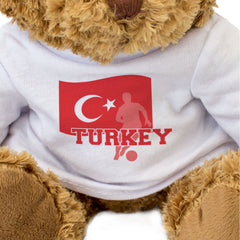 TURKEY FLAG (FOOTBALL) - Teddy Bear - Cute - Turkish Soccer Fan Gift Present