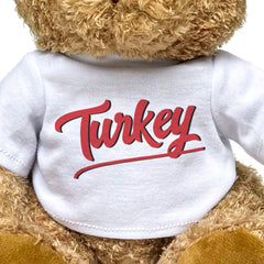 TURKEY (SCRIPT) - Teddy Bear - Cute Soft Funny - Turkish Souvenir Gift Present