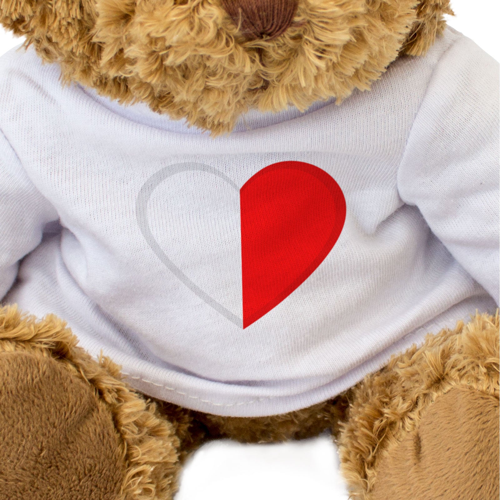 TYRONE COUNTY COLOURS HEART - Teddy Bear - Cute - Ireland Gift Present
