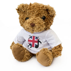 UNITED KINGDOM FLAG (MUSICAL NOTES) - Teddy Bear -British Music Fan Gift Present