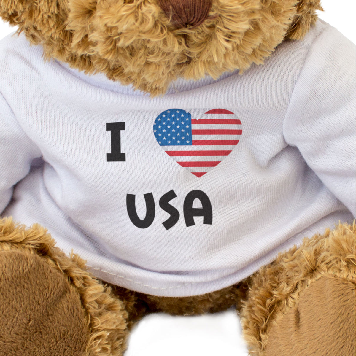 I Love USA Flag - Teddy Bear